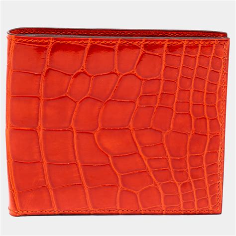 hermes silk wallet|hermes alligator wallet.